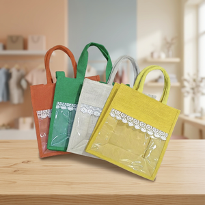 Sac en jute pour fenêtre (12x10x5) - Capacité 1-1,9L - Style et sangle personnalisés - Product Image 2