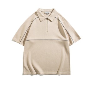 Polo Shirt Cotton Thin Black D02 D03 Lapel Collar Daily Wear - Product Image 3