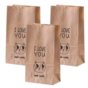 Bán buôn tùy chỉnh thực phẩm cấp kraft giấy đáy vuông túi có sẵn trong Brown & trắng cho chương trình khuyến mãi in - Product Image 5