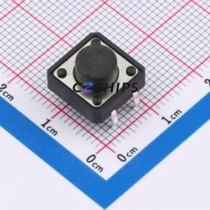BX-TS-26-121265CJ Tactile Switch Through hole-4P,12x12mm Switch Single Pole Single Throw Round Button 2.6N Through Hole - Product Image 1