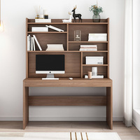 Vente en gros de bureau d'angle en usine Foshan meubles de bureau à domicile table d'ordinateur en bois moderne avec étagère