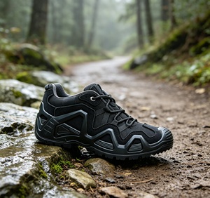 Lightweight <b>Waterproof</b> Low Cut Tactical Shoes For Men Artificial Nubuck Non Slip Shock Absorbing Outdoor Trekking boots for men - Product Image 2