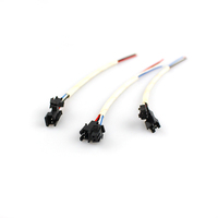 Kabel Rakitan Tembaga PVC JST SM 2.5mm 2 4 Pin Male Female untuk Perangkat Mini yang Dapat Dipakai, PCB Baterai, Bersertifikasi ISO9001