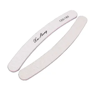Профессиональная пилка для ногтей «Зебра», «Серый банан», 100/180, Высококачественная наждачная бумага, пользовательская пилка для дизайна ногтей
