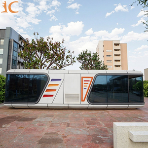 Casa Cápsula Espacial Moderna para Glamping de Lujo, Casa Prefabricada Compacta con Estructura de Acero en <span class=keywords><strong>Alquiler</strong></span> - Product Image 5