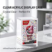 Boîte de présentation magnétique en acrylique transparent avec logo personnalisé pour protège-boîte ETB, résistante aux UV, support de rangement pour cartes