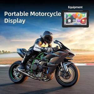 Pantalla de motocicleta 5 pulgadas 7 pulgadas pantalla portátil Carplay navegación inalámbrica CarPlay Android <span class=keywords><strong>Auto</strong></span> dispositivo - Product Image 6