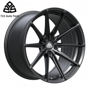 722Auto Aviation Aluminium Legering 6061 Gesmede Autovelgen 18 19 20 21 22 Inch 5X120 Custom Zwarte Diep Concave Gesmede Velgen - Product Image 4