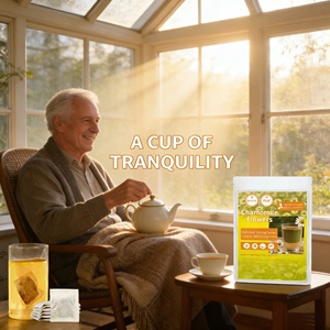 Té de <span class=keywords><strong>Manzanilla</strong></span> Orgánico Natural Premium Mejorado, Ayuda para Dormir, Alivio de la Ansiedad, Alivio Digestivo, Antioxidante, Apoyo para la Belleza, Bolsitas de Té - Product Image 6