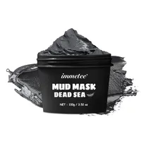 Yüksek kaliteli yüz beyazlatma nemlendirici aktif karbon yüz çamur maskesi saf Mineral aktif ölü deniz çamur maskesi yüz için maske