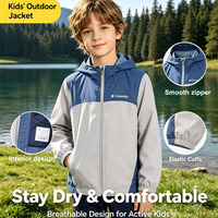 Jungen Mädchen Softshell-Jacke Wasserdicht Winddicht Outdoor-Mantel Wandern Camping Skifahren Sportbekleidung Individuelles Logo OEM ODM