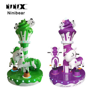 Parc d'attractions 3 places Mini carrousel Petit carrousel à vendre Carrousel Console de <span class=keywords><strong>jeu</strong></span> - Product Image 2