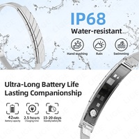 Pulsera Inteligente BWJM121 (2 Bandas) para Mujeres y Hombres, Monitor de Salud y Ejercicio, Frecuencia Cardíaca 24H, Oxígeno en Sangre, Presión Arterial, Pulsera Deportiva