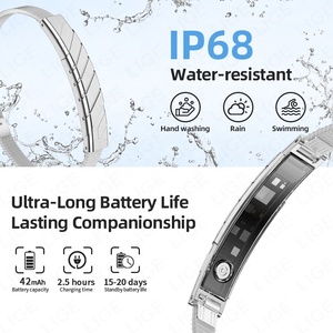 <span class=keywords><strong>Pulsera</strong></span> Inteligente BWJM121 (2 Bandas) <span class=keywords><strong>para</strong></span> Mujeres y Hombres, Monitor de Salud y Ejercicio, Frecuencia Cardíaca 24H, Oxígeno en Sangre, Presión Arterial, <span class=keywords><strong>Pulsera</strong></span> Deportiva - Product Image 6