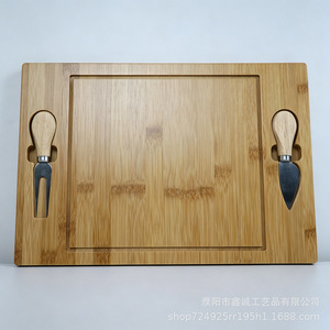 บอร์ดชีสไม้ไผ่พร้อมเครื่องมือถาดเสิร์ฟแบบพกพาสำหรับห้องครัวในบ้าน - Product Image 4