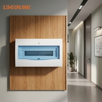 Boîtier de distribution LIHON série AJ 14 voies, indice de protection IP30, 220V/380V, utilisation intérieure, base en métal léger, couvercle bleu, élégant et durable