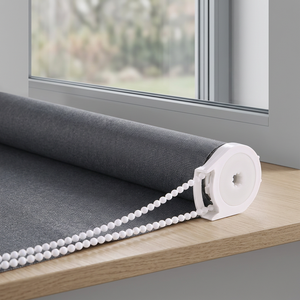 Store romain occultant moderne sans cordon en tissu 107 cm x 183 cm avec système de cordon à billes intégré pour fenêtre à battant - Product Image 2