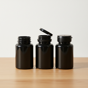 Manufacturer Wholesale 4 OZ Food-Grade PET Plastic Bottles 120cc Health Supplements container custom Candies <b>jars</b> - Product Image 1