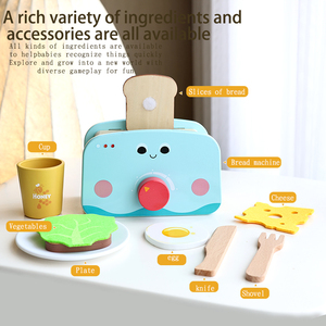 Juego de Juguetes de Madera para Niños, Simulación de Cocina, Máquina para Hacer Pan, para Niñas, Montessori - Product Image 3