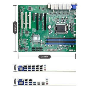 Adipcom เมนบอร์ด <span class=keywords><strong>Intel</strong></span> ใหม่ EAMB-1585ซ็อกเก็ต LGA 1151 DDR4เมนบอร์ดเซิร์ฟเวอร์ ram/ 5-LAN ขนาด64GB - Product Image 3