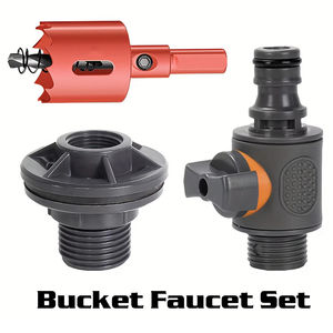 Kit de 3 pièces : Robinet de seau <span class=keywords><strong>d</strong></span>'<span class=keywords><strong>arrosage</strong></span>, Vanne à embout fileté en plastique, Ouvre-plastique à filetage, Ensemble combiné <span class=keywords><strong>d</strong></span>'outils <span class=keywords><strong>d</strong></span>'<span class=keywords><strong>arrosage</strong></span> de jardin - Product Image 5