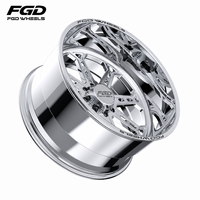 Jantes forgées FGD à déport profond 22"-28" Polies avec logo personnalisé pour F150/F250, compatibles 2500, ajustement universel