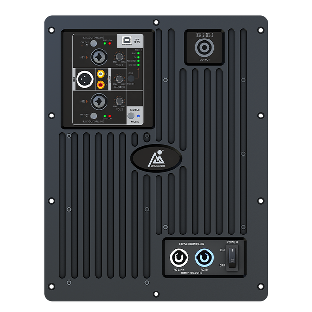 Lihui Professional 1000W DSP Plate Amplifiers Active Power Amplifier Module Connectivity AC-Powered Subwoofer Speaker