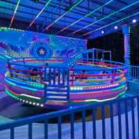 Équipement de parc d'attractions Disco Tagada en fibre de verre, manège Disco Tagada à vendre