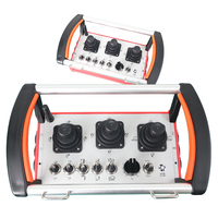 Transmisor y Receptor de Control Remoto Inalámbrico de Alta Resistencia con 3 Joysticks y Ajuste de RPM para Maquinaria de Construcción