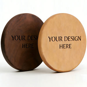 Bulk Custom Logo Luxury Square Wood <b>Coaster</b> Mats Reusable <b>Table</b> Decor Natural Finish 10mm Thickness >600mm Diameter - Product Image 3