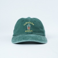 Yukaihe Aanpasbare Groene 6-Panel Unstructured Gewassen Katoenen Pet met Verstelbaar Sportief Geborduurd Logo voor Volwassenen