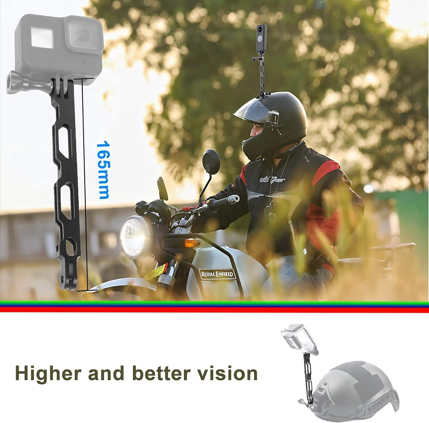 Insta360 Motorcycle Bundle Complete Mounting Kit Other Camera Accessories for for GoPro Insta360 Mi SJCAM DJI AKASO