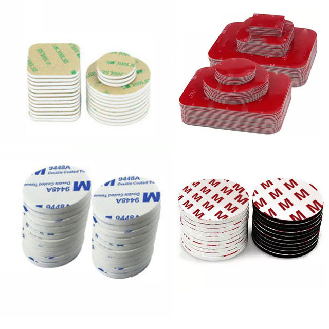 High Quality 3 M 9448A Black Self-Adhesive Double Sided Foam Tapes Square Round Rectangular Pads Strong Pad Mounting