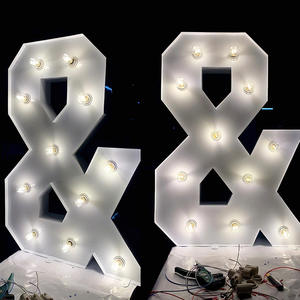 Lettres lumineuses géantes SHENGJIA de 6 pieds, ampoules LED, lettres lumineuses personnalisées géantes, enseigne lumineuse pour devanture de magasin - Product Image 6