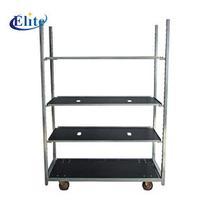 رفوف مصنع دلفنة زهور دانمركية للحضانة من الفولاذ رف معدني قابل للإزالة بأربع عجلات OEM - Product Image 3