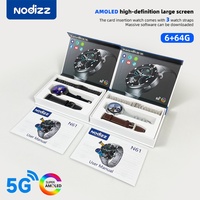 Sistem Android Asli N61 Smart Watch 5G Kartu SIM Kompatibel Semua Jaringan Layar AMOLED HD Unduhan Independen Silikon Tahan Lama