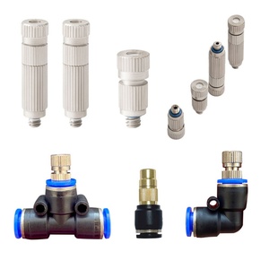 Buse de pulvérisation en laiton pour air et eau, système de brumisation extérieur, jet anti-goutte, brume fine, buse de brumisation en laiton - Product Image 1