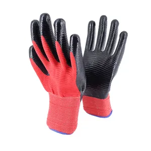 Guantes DE TRABAJO recubiertos de nitrilo de buena calidad para trabajos de jardinería industrial