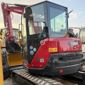 Gebruikt Yanmar Vio85 minigraafmachine, 8 ton, hoge kwaliteit, compacte rupsgraafmachine met offset-boom, bulldozerblad en baggergrijper - Product Image 2