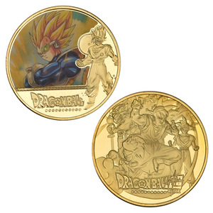 Koin Peringatan Dragon Ball Bertema Anime Goku, Suvenir Koin Besi Die-Cast, Hadiah dan Koleksi, Dikemas Secara Individual - Product Image 3