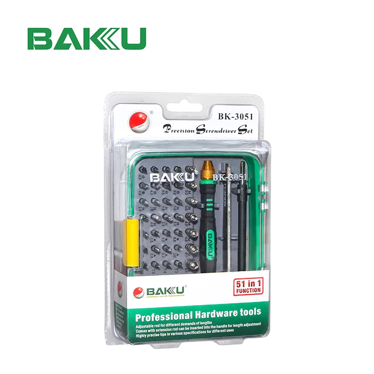 Hot selling BAKU ba-3051 screwdriver set household use repair tools high quality mobile phone computer screwdriver kits