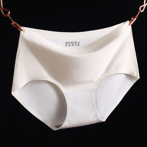 Slip Donna Traspiranti Senza Cuciture in Seta Ghiaccio a Vita Media, Mutandine Sottili Tinta Unita, Lingerie Comoda per Donna - Product Image 6