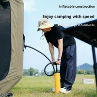 Wolf's Nest Tic Technology Tente gonflable en coton de 9 mètres carrés monocouche chaude pour camping en plein air, camping et équipement d'alpinisme