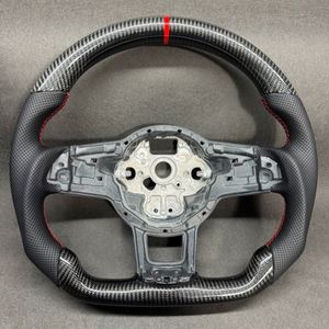 Volante de fibra de carbono ajustado de fábrica al por mayor para Volkswagen Golf 7.5 GTI MK4 MK7.5 Polo GTS R-Line Jetta - Product Image 4