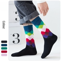 Chaussettes décontractées unisexes en coton de haute qualité, motif floral, longueur mi-mollet, séchage rapide, respirantes, tendance, vente en gros