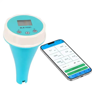 Analyseur d'eau de piscine intelligent flottant 6 en 1 PH chlore EC TDS ORP TEMP testeur pour l'eau de piscine Spa avec application Bluetooth