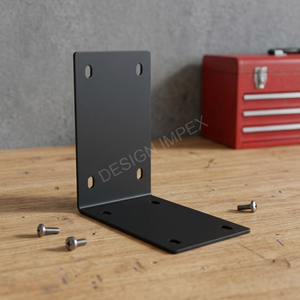 Black powder <b>Coat</b> Metal Bracket For Post Box Letter Box And Mailbox Home And Garden Supply By DI - Product Image 2