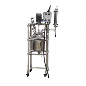 Réacteur de cristallisation en acier inoxydable double couche, chauffage électrique de laboratoire, distillation haute pression, agitateur - Product Image 3