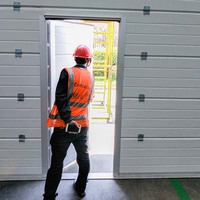 Puertas de Garaje Seccionales Corredizas Laterales con Certificación CE, Ventana Transparente, Control Remoto, Puerta Seccional, Puerta Elevadora Industrial