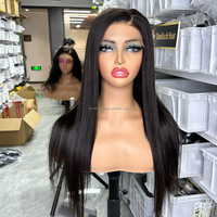 Échantillons de perruques brésiliennes HD Lace Frontal en cheveux humains semi-naturels vietnamiens sans colle pour avis des fournisseurs